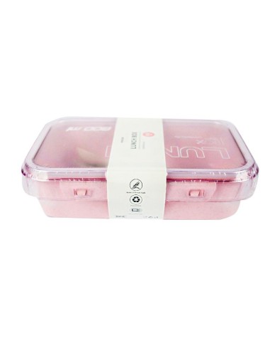 Lunch Box-Paille de Blé 800 ML - Rose