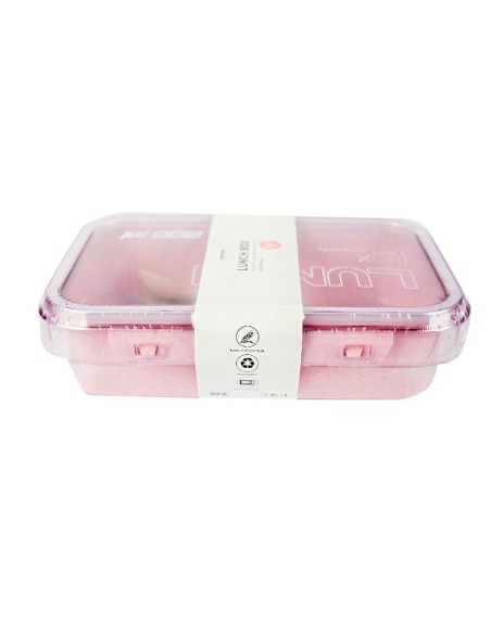 Lunch Box-Paille de Blé 800 ML - Rose