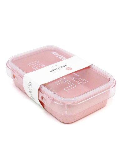 Lunch Box-Paille de Blé 800 ML - Rose