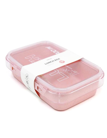 Lunch Box-Paille de Blé 800 ML - Rose