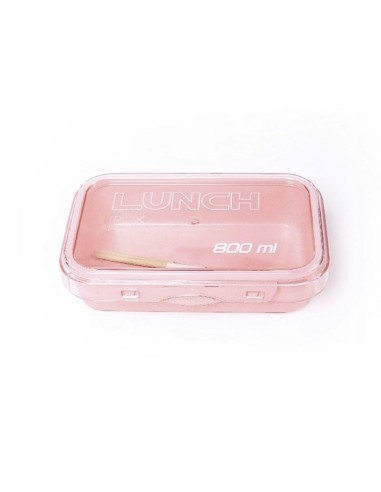 Lunch Box-Paille de Blé 800 ML - Rose