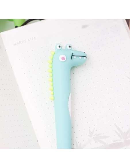 Stylo Gel Noir Crocodile