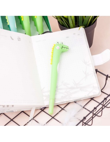 Stylo Gel Noir Crocodile