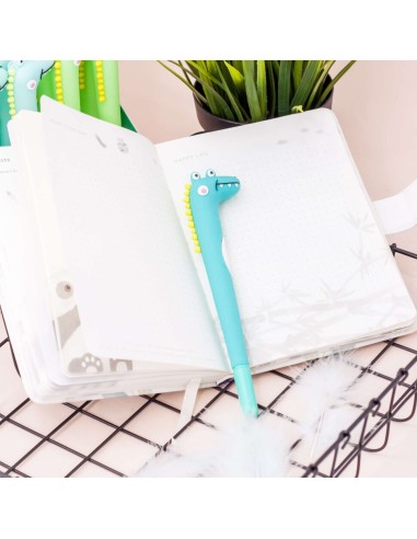 Stylo Gel Noir Crocodile