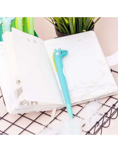 Stylo Gel Noir Crocodile