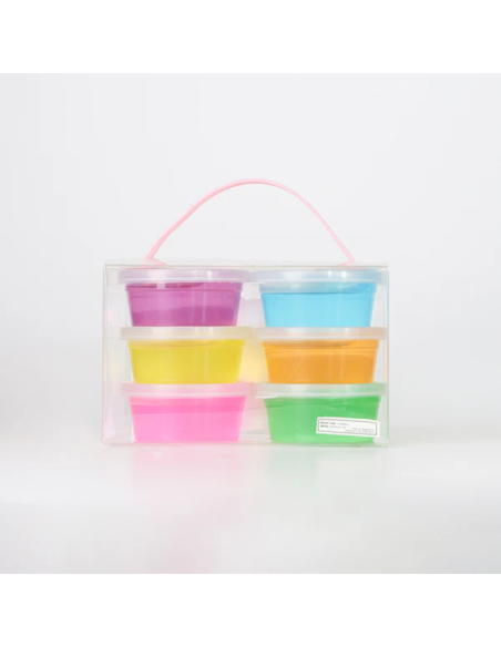 Kit Slime Transparent 6 Couleurs – Crystal Clear