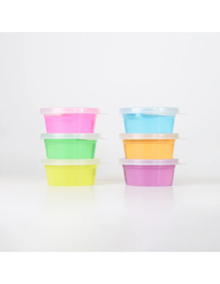 Kit Slime Transparent 6 Couleurs – Crystal Clear