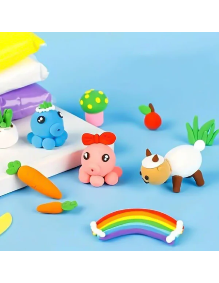 Set de Pâte à Modeler Colorée (Bateau - Requin/18 Couleurs)