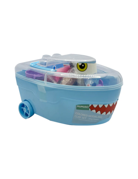 Set de Pâte à Modeler Colorée (Bateau - Requin/18 Couleurs)