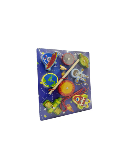 Puzzle Magnétique en Bois Pêche