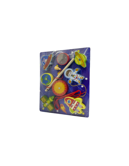 Puzzle Magnétique en Bois Pêche