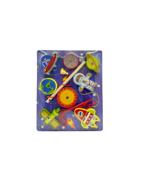 Puzzle Magnétique en Bois Pêche