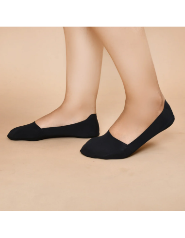 Chaussettes Invisibles Femmes - 2 paires / Noir