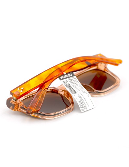 Lunettes de Soleil avec Monture Transparente Champagne - H601