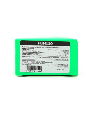 Lunettes de Soleil avec Monture Transparente...