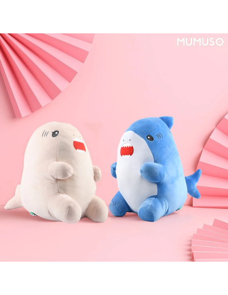 Coussin Requin Douillet – Bleu