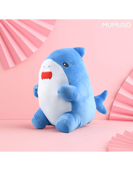 Coussin Requin Douillet – Bleu