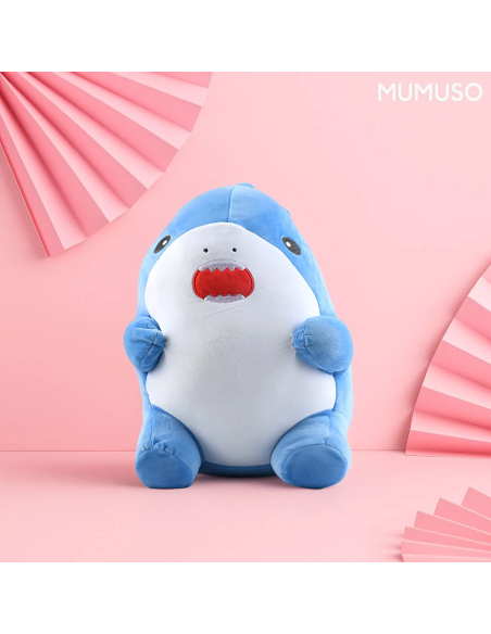 Coussin Requin Douillet – Bleu