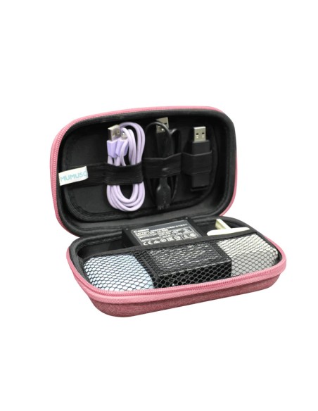 Étui Rose pour Accessoires Électroniques