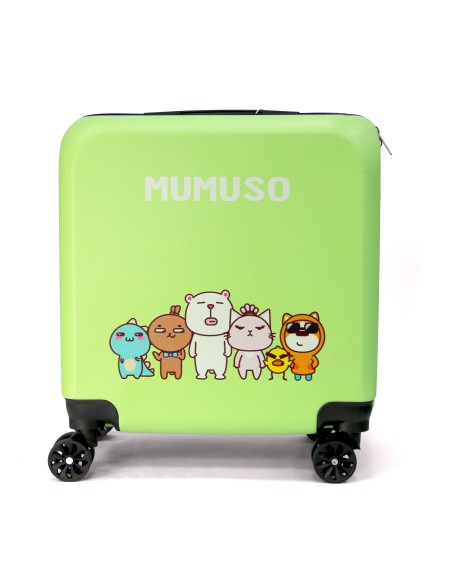Valise Trolley Verte MUMUSO Family 20 Pouces
