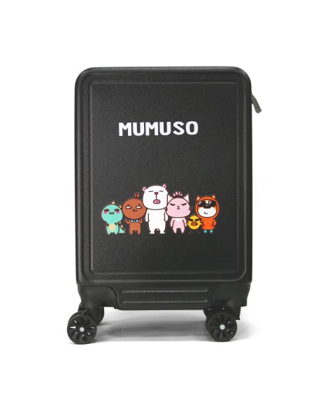 Valise Trolley Noire MUMUSO Family 18 pouces