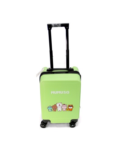 Valise Trolley Verte MUMUSO Family 18 Pouces