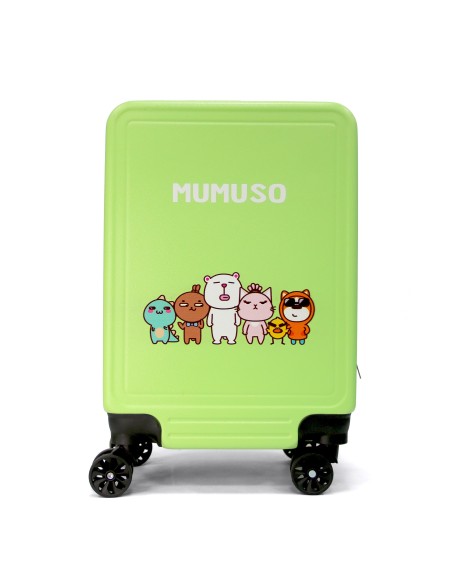 Valise Trolley Verte MUMUSO Family 18 Pouces