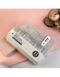 Set Complet de Flacons de Voyage Tour du Monde (11 Pièces)