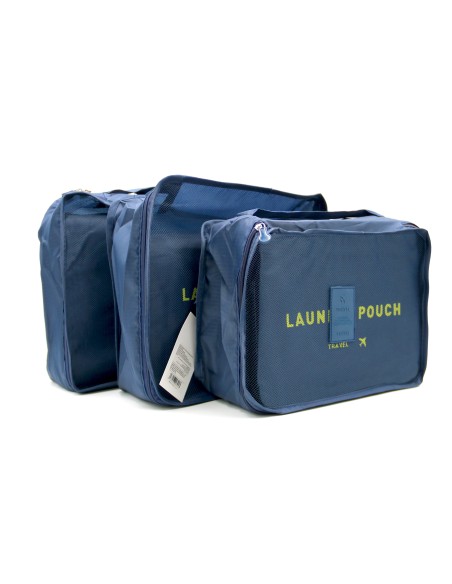 Ensemble de 6 Sacs de Rangement - Bleu Marine