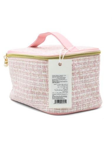 Trousse de Cosmétiques (Tissage Jacquard/Rose)