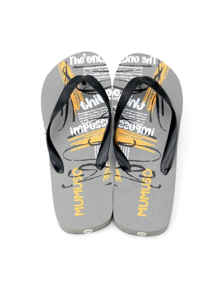 Tongs Homme Graffitis Gris Pointure 42-43