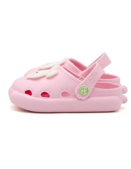 Sabots Enfant  Rose Motif Lapin Pointure 19-20