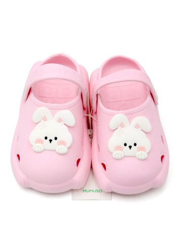 Sabots Enfant  Rose Motif Lapin Pointure 23-24