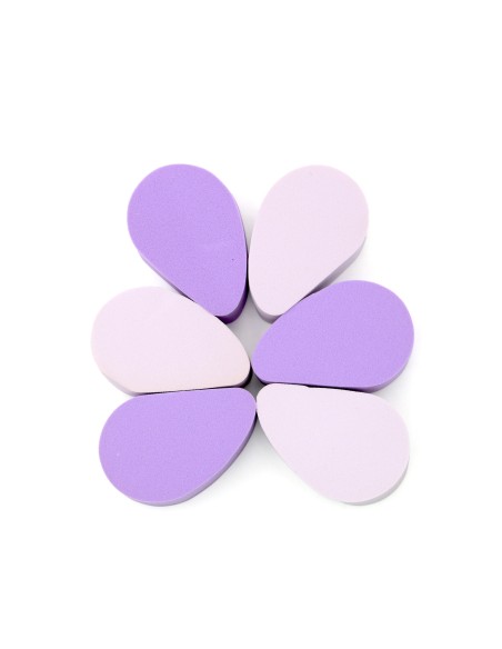 Houppettes de Poudre Aubergine (Double Usage Humide et Sec/10 Pcs)