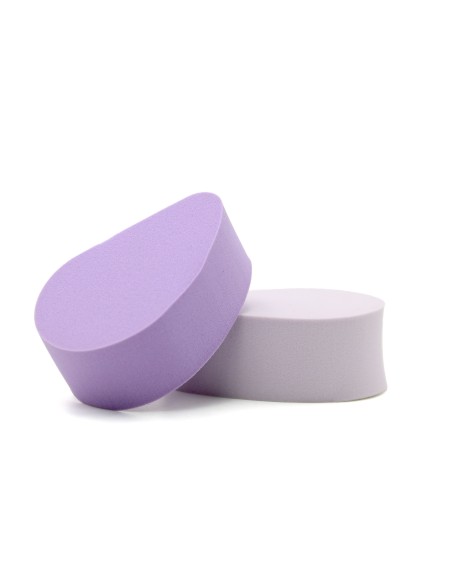 Houppettes de Poudre Aubergine (Double Usage Humide et Sec/10 Pcs)