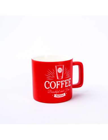 Tasse à Café Gravée (Rouge/380 Ml)