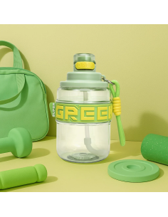 Bouteille D'Eau Portable avec Paille (930 Ml/Vert)