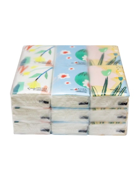 Mouchoirs en Papier - Usage Sec et Humide (18 paquets)