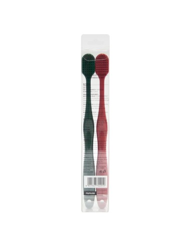 Set de 2 Brosses à Dents pour un Nettoyage en...