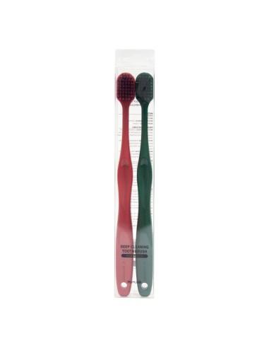 Set de 2 Brosses à Dents pour un Nettoyage en...