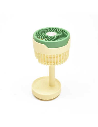 Ventilateur de Bureau Silencieux Vert et Jaune