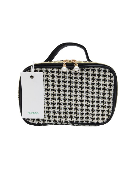 Trousse de Cosmétiques (Tissage Jacquard Noir)