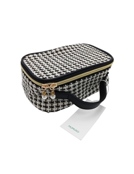 Trousse de Cosmétiques (Tissage Jacquard Noir)