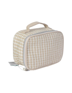 Trousse de Cosmétiques (Tissage Jacquard Abricot)