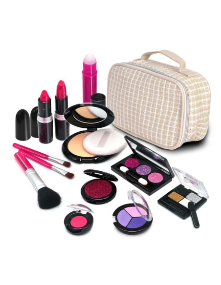 Trousse de Cosmétiques (Tissage Jacquard Abricot)