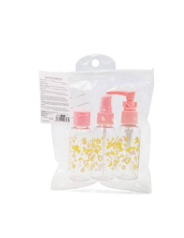 Set de 3 Bouteilles de Voyage Fleurs de Cerisier