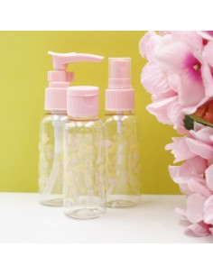 Set de 3 Bouteilles de Voyage Fleurs de Cerisier