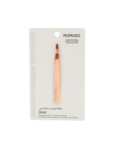 Pinces à Sourcils avec Peigne - Couleur Or