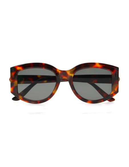 Lunettes de Soleil Premium Oval avec Monture Couleur Ecaille