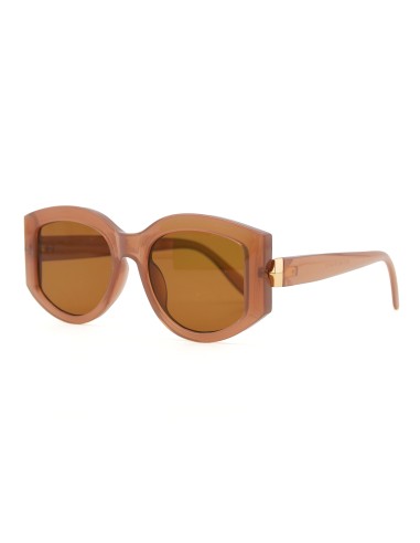 Lunettes de Soleil Ovales Premium Fauves